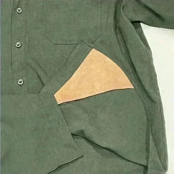 Orvis Men's Green Button Down Short Sleeve Lightweight Classic Shirt Size XL - Picture 5 of 7